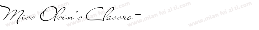 Miss Olsen’s Classro字体转换